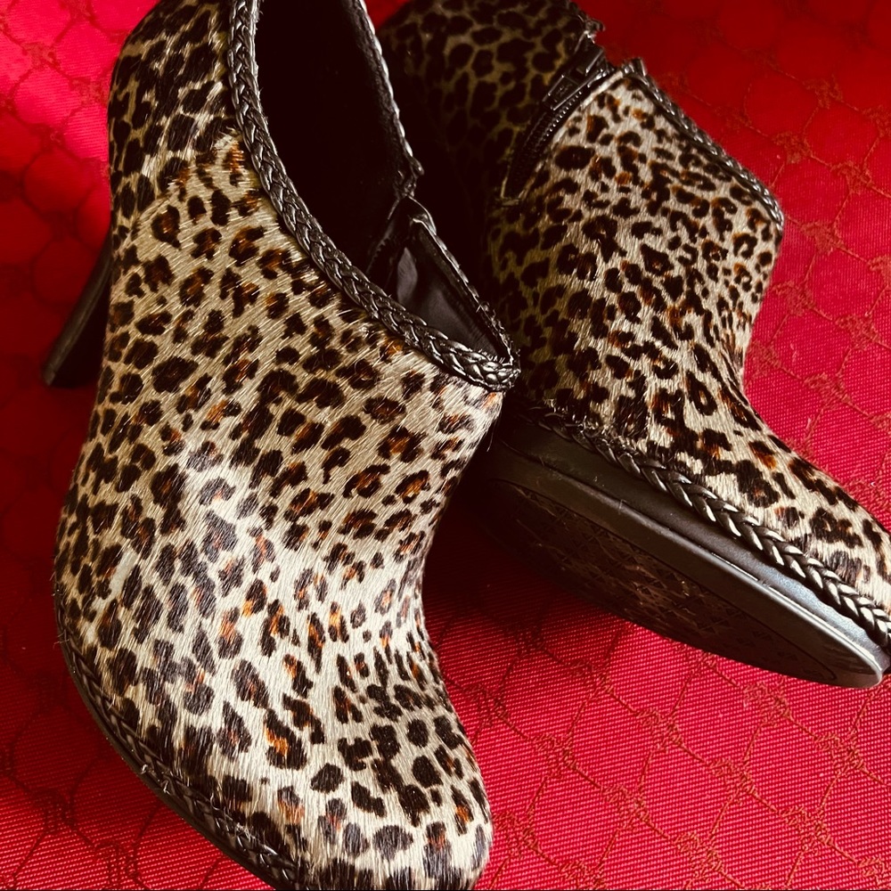 Gray Leopard Booties - Picture 2 of 15